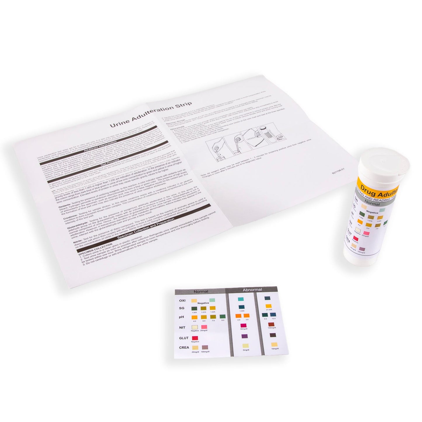 urine test white instructions