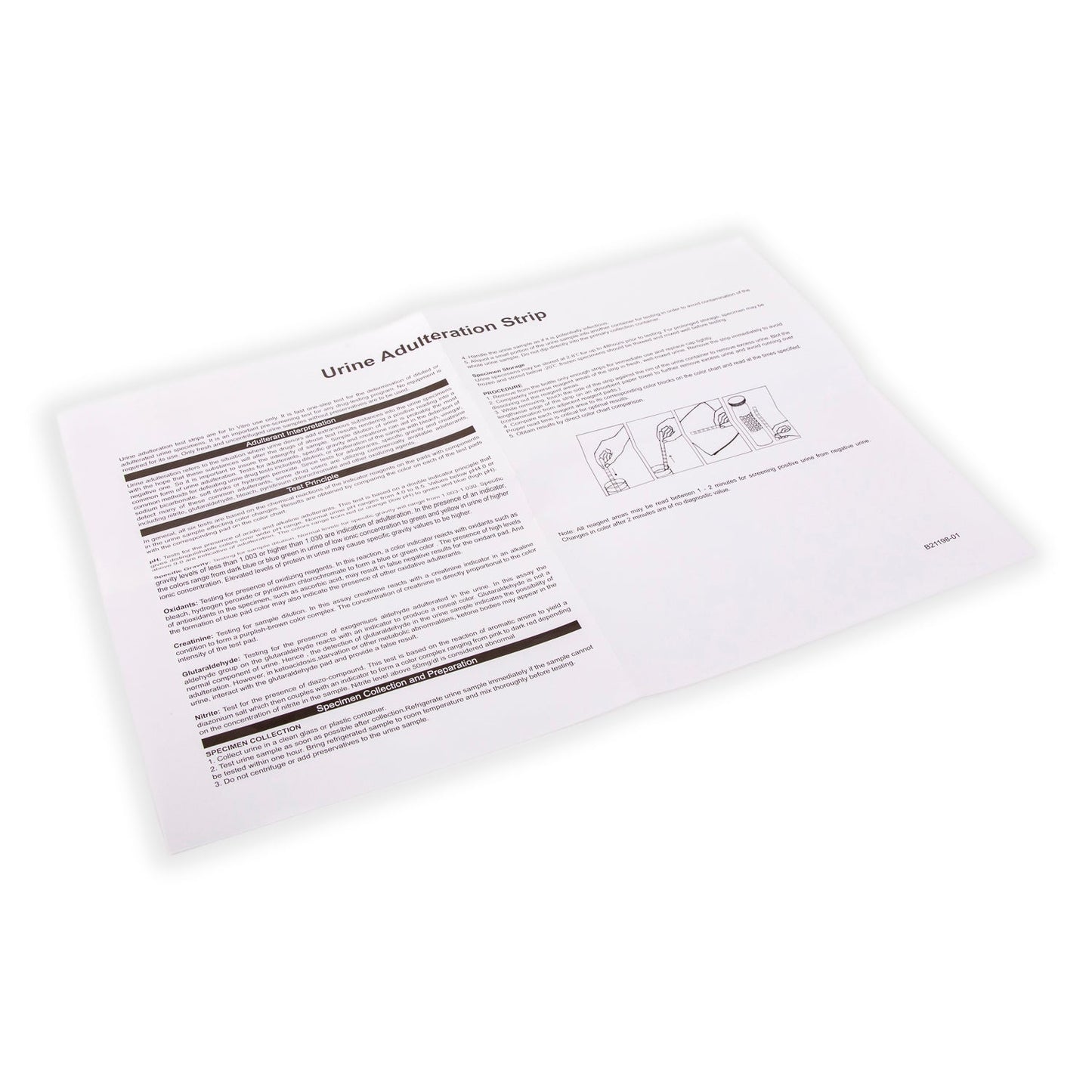 urine test white prodcution
