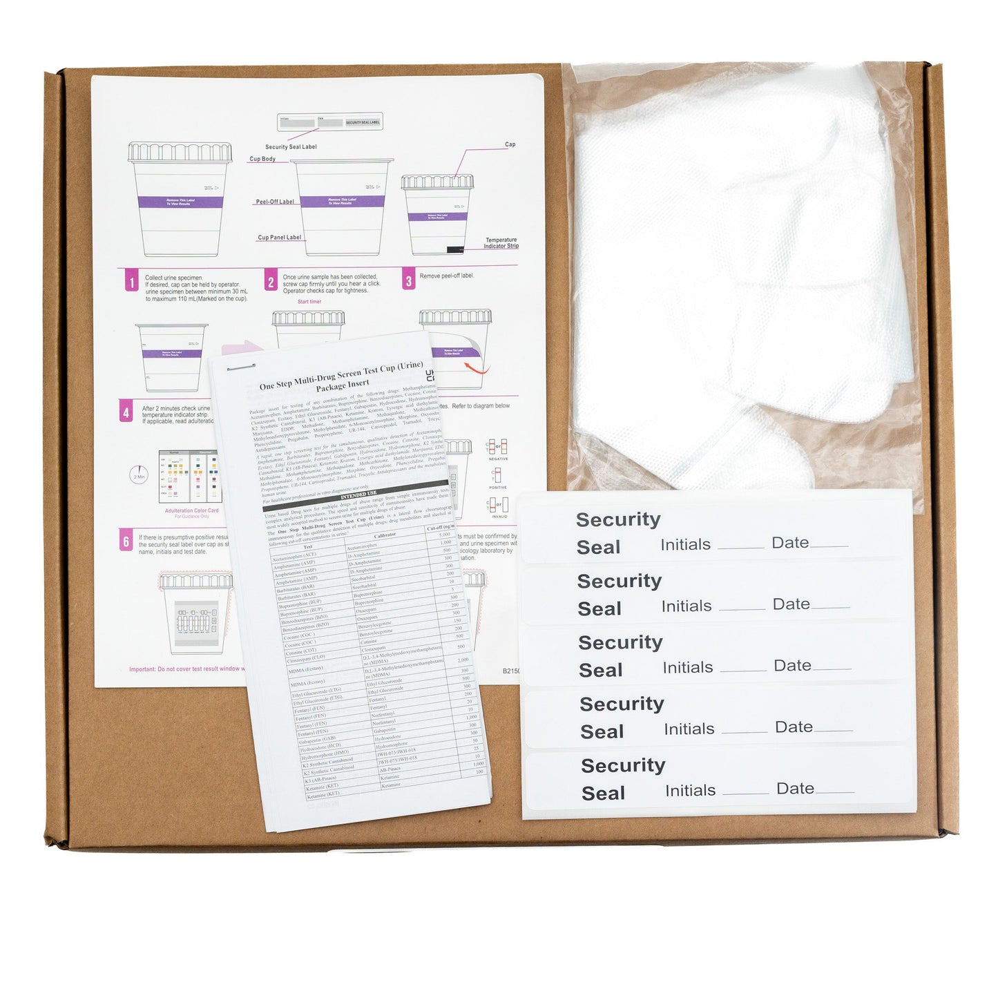 One Step Multi Drug Screen Test Cup box