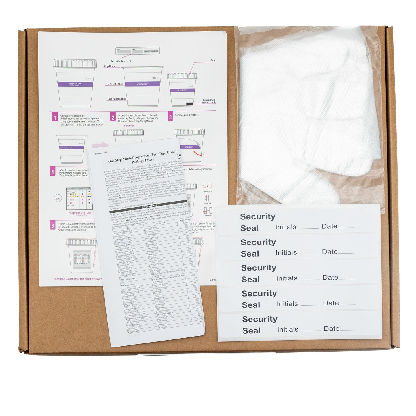 One Step Multi Drug Screen Test Cup box