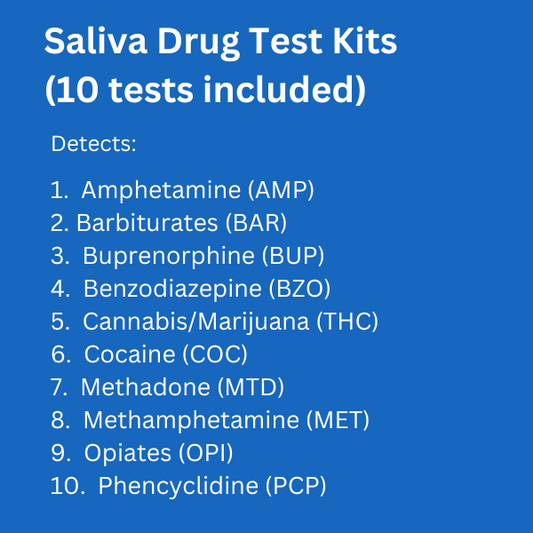 saliva test detects
