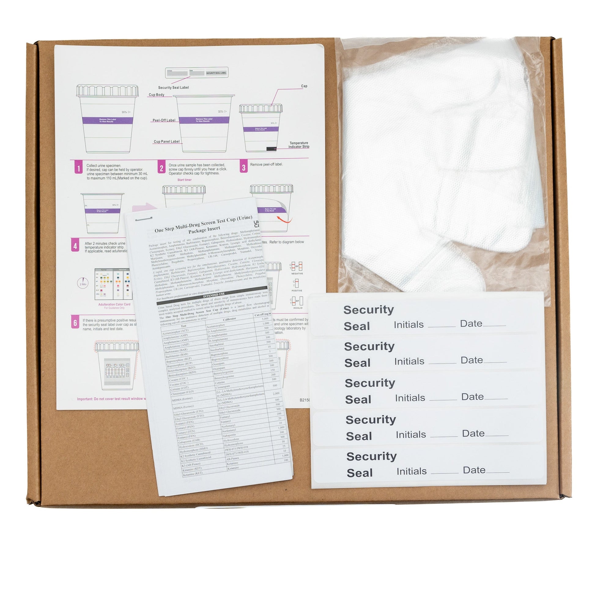 One Step Multi Drug Screen Test Cup box