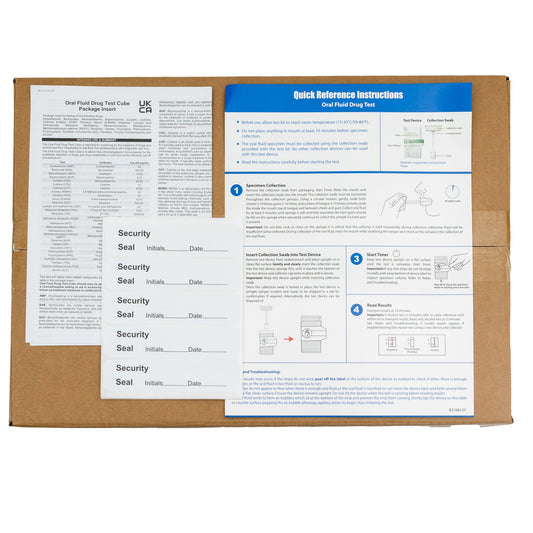 Oral Fluid Drug Test Cube Box