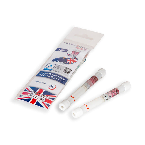 Multi Level Single Use Twin Pack Disposable Breathalyser Kits