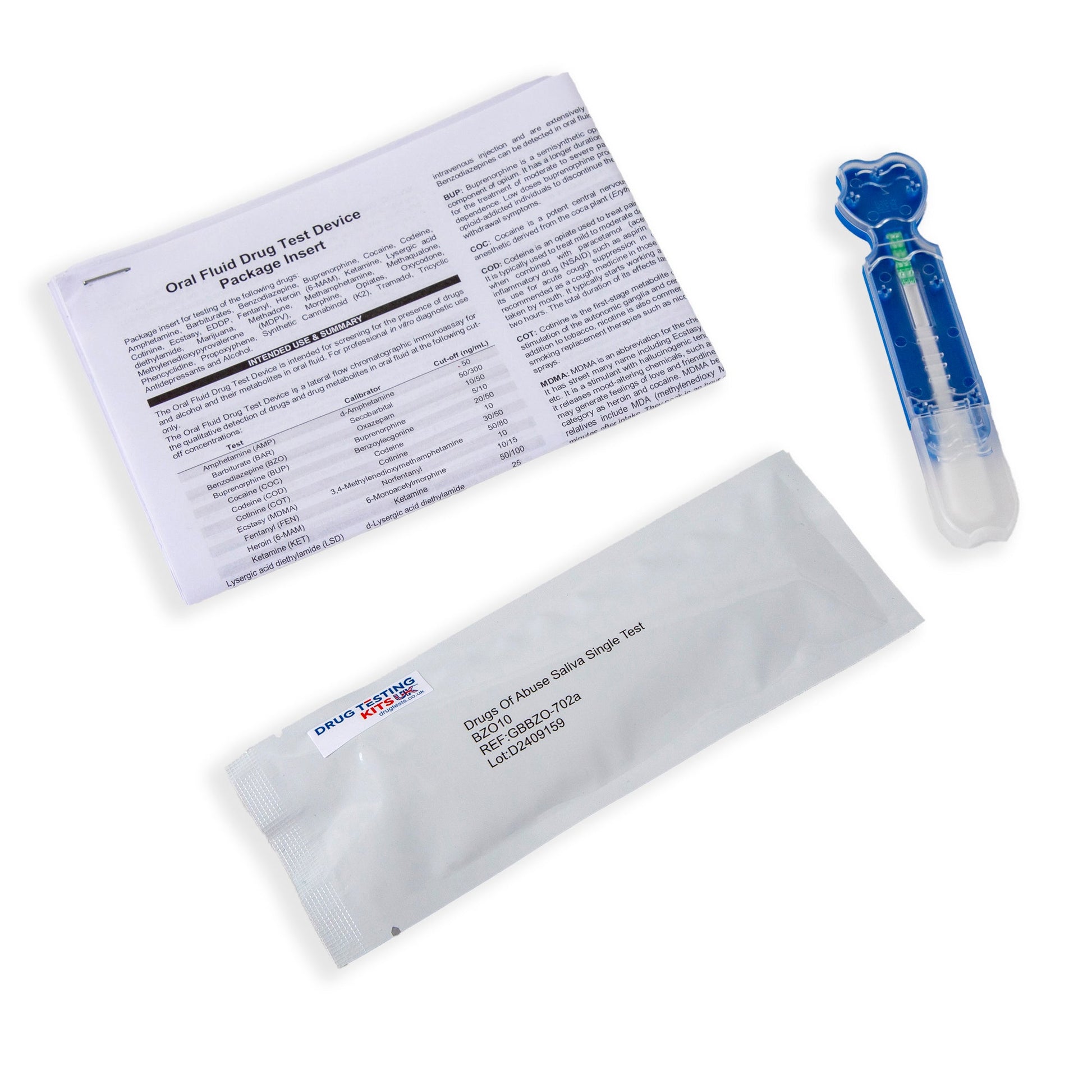 drugtests sets instructions