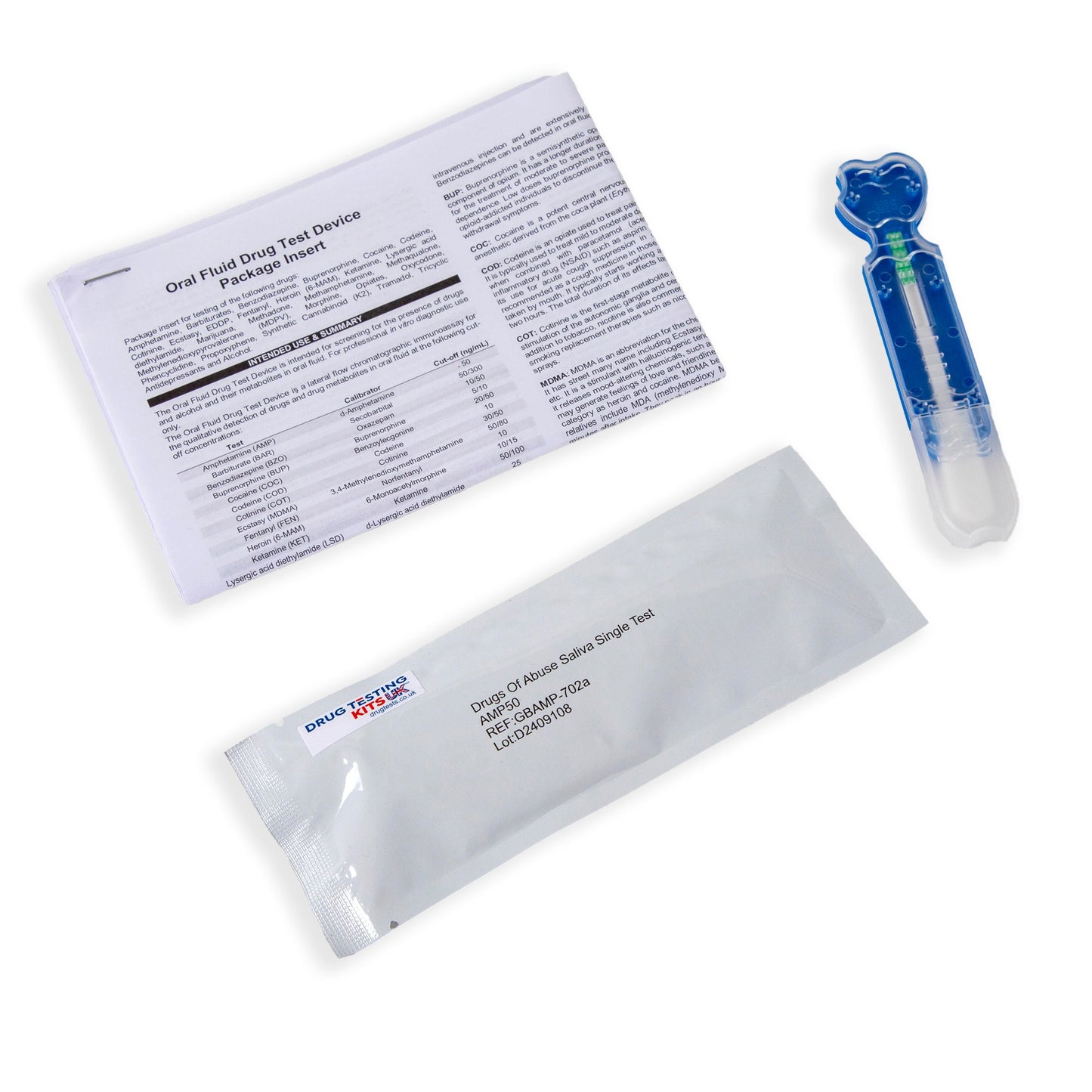 drugtests sets instructions