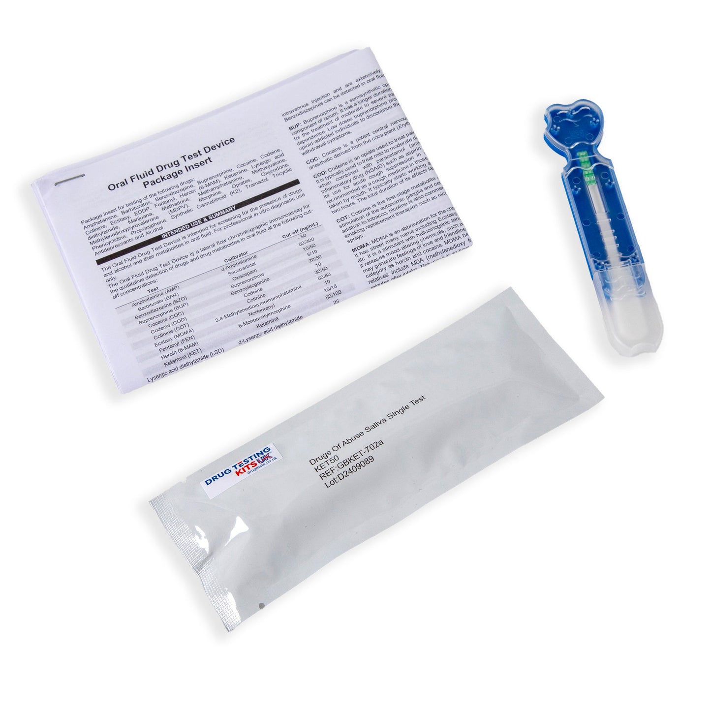 drugtests sets instructions
