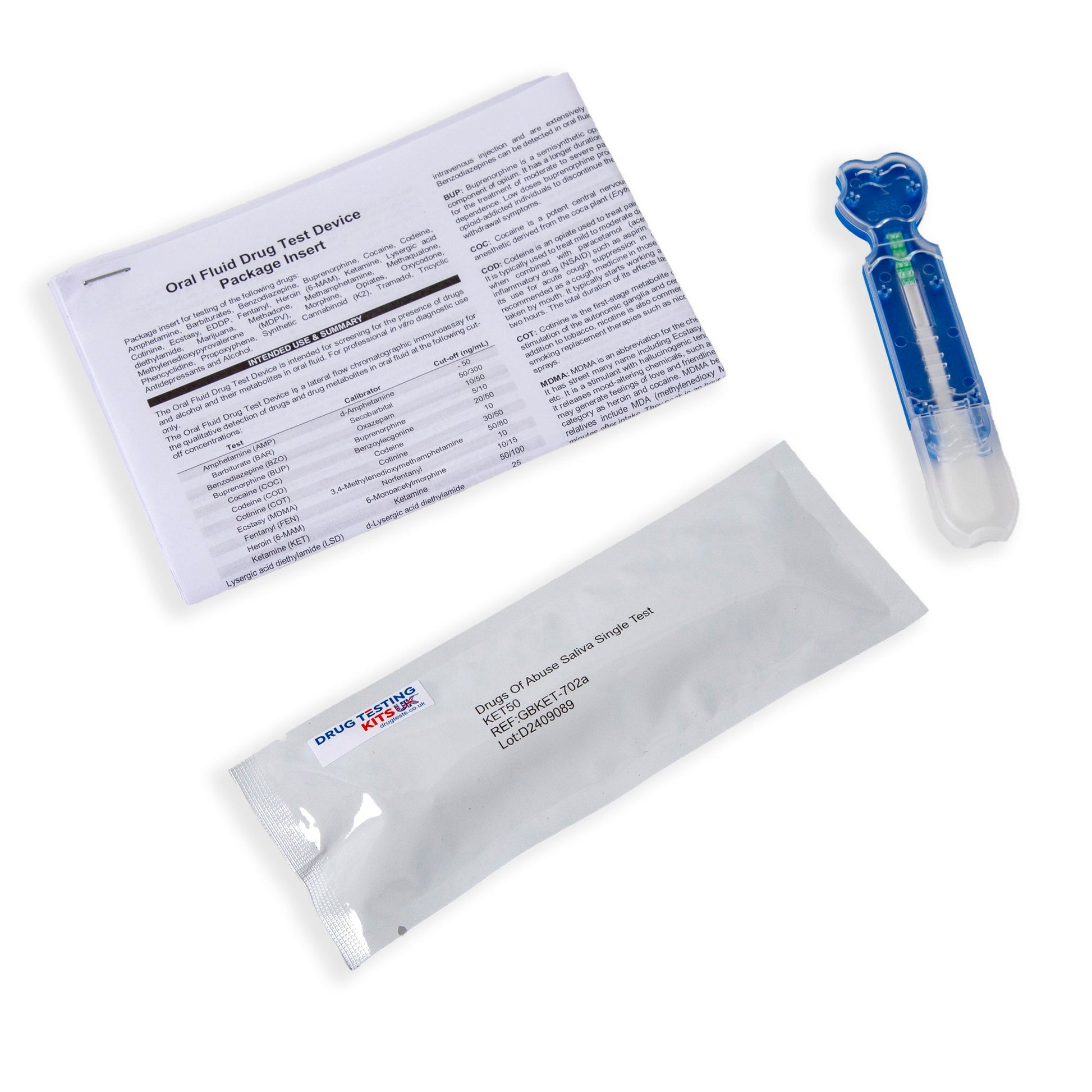 drugtests sets instructions